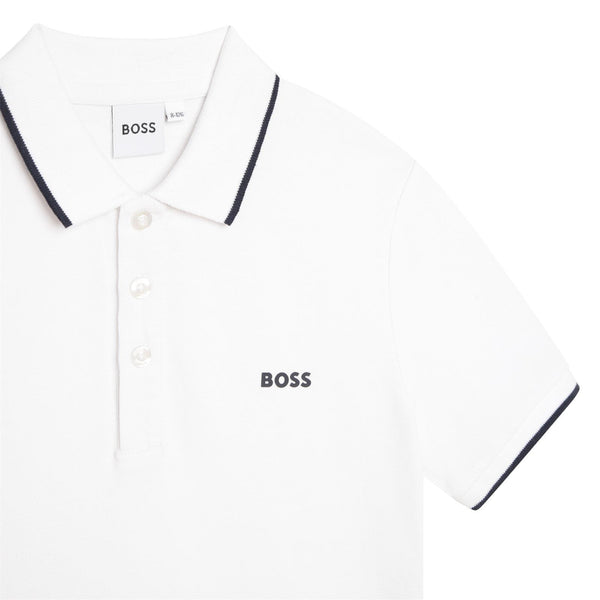 Polo con logo stampato J25P26 /10P BOSS 