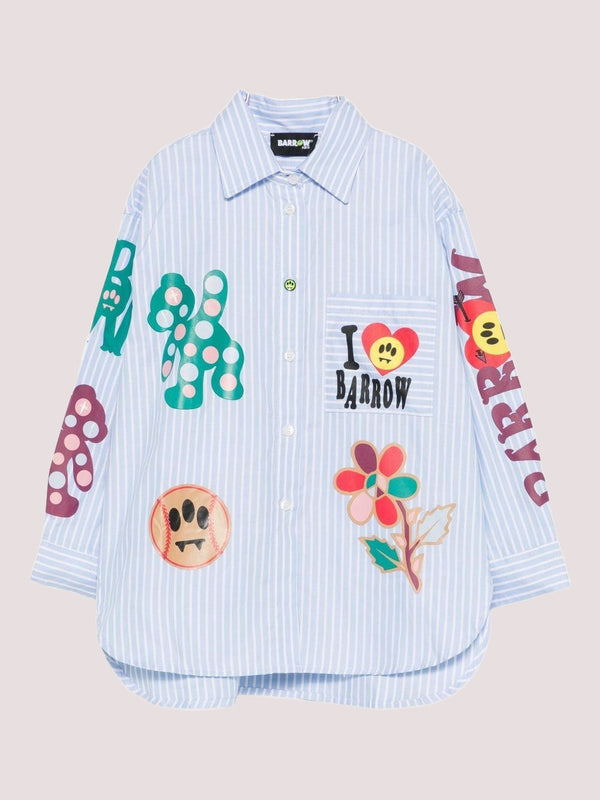 Camicia con stampa F5BKJGSI197 /GW034 BARROW KIDS 