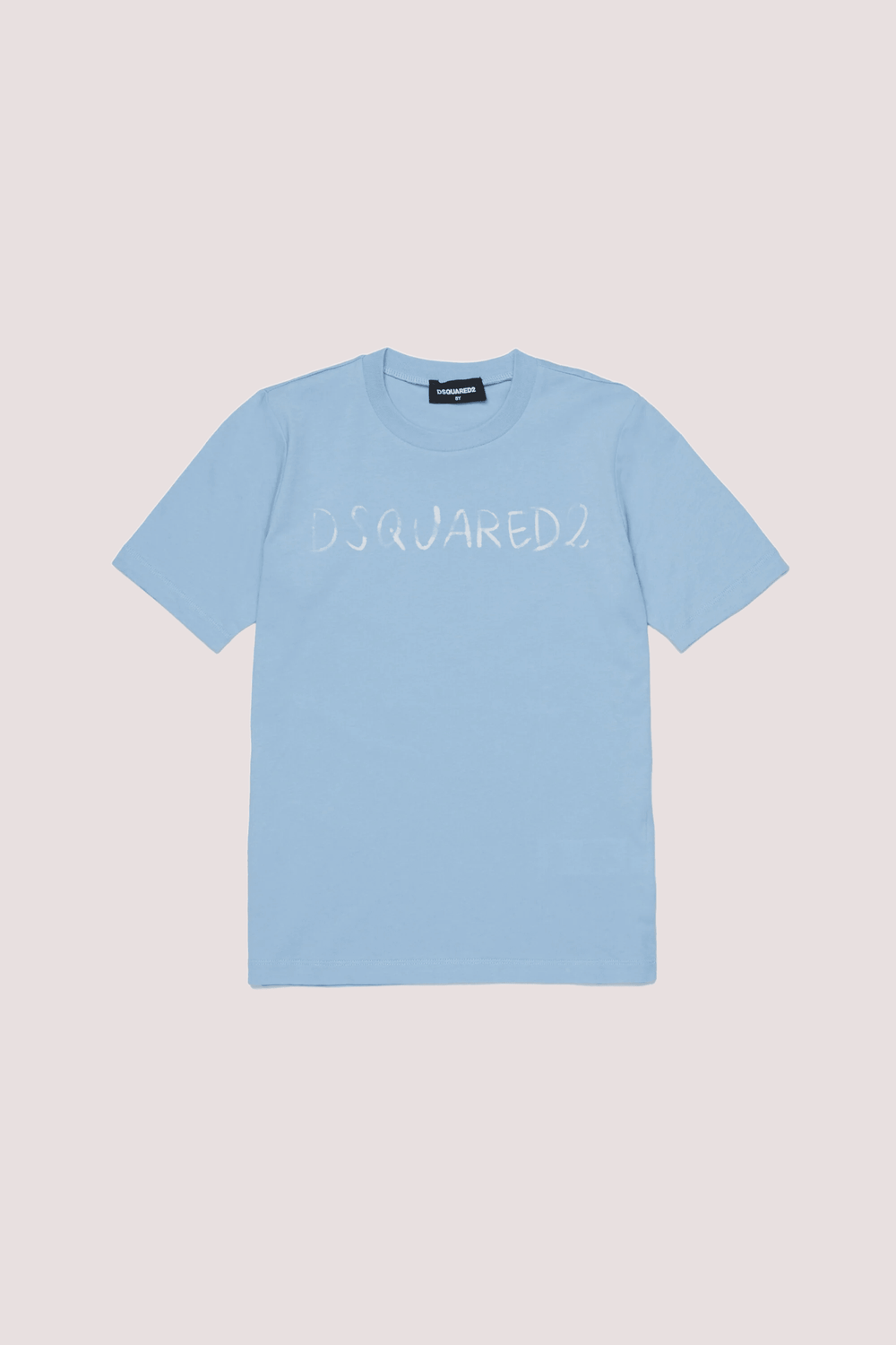 T-shirt girocollo con logo DQ3158 D0AGP /DQ814 DSQUARED2 JUNIOR 