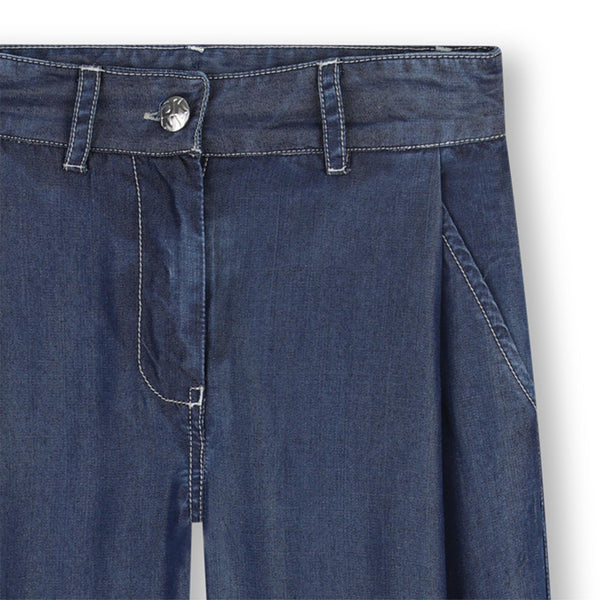 Pantalone largo con logo ricamato sul retro D62582 /Z28 DKNY 