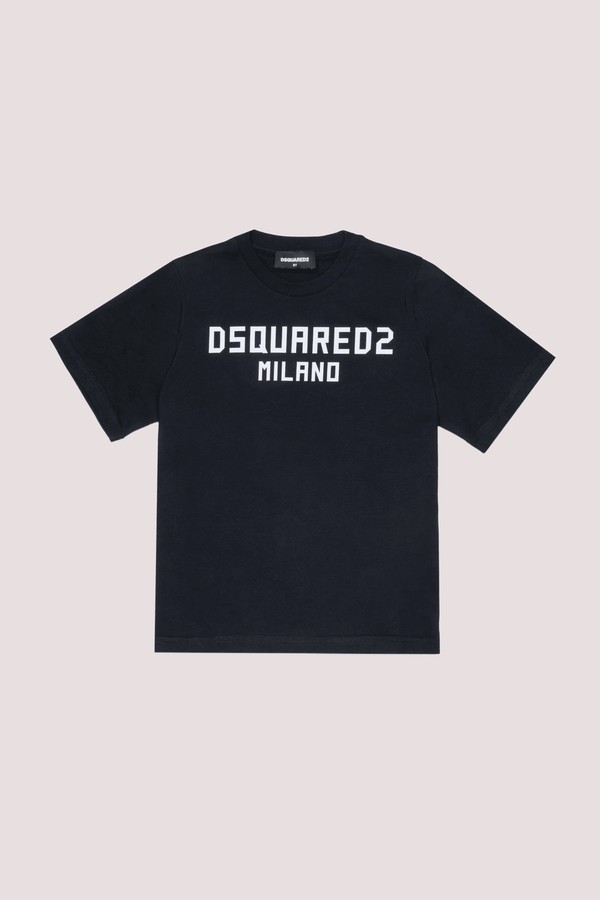 T-shirt con logo stampato sul petto DQ3164 D0015 /DQ900 DSQUARED2 JUNIOR 