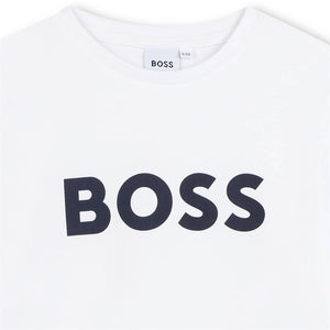 T-shirt con logo stampato J25P24 /10P BOSS 