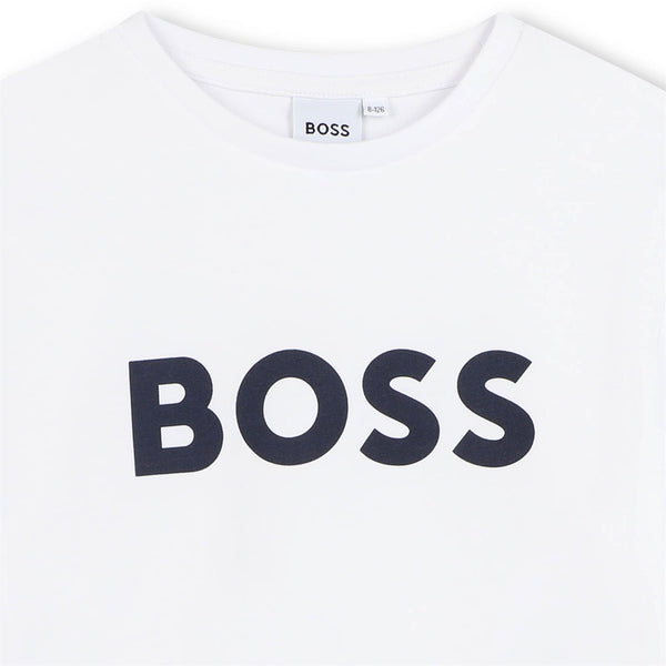 T-shirt con logo stampato J25P24 /10P BOSS 