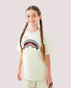 Shark basic reg t-shirt SPY1384 /IVORY SPRAYGROUND 
