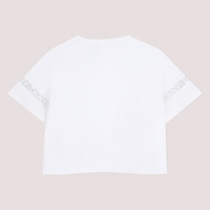 T-shirt con loghi ricamati D62623 /10P DKNY 