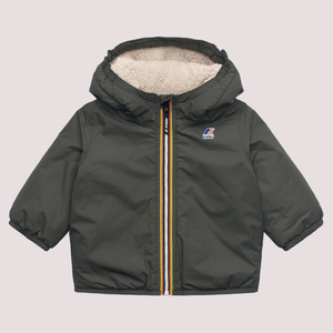 Giubbotto verde Claudine Orsetto per neonato con logo K7142RW /WMR KWAY 