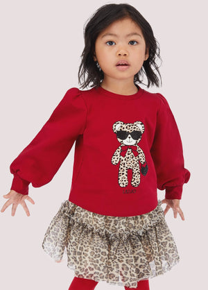 Felpa in cotone con stampa<BR/> KF5111 F0724 /91656 LIU JO 