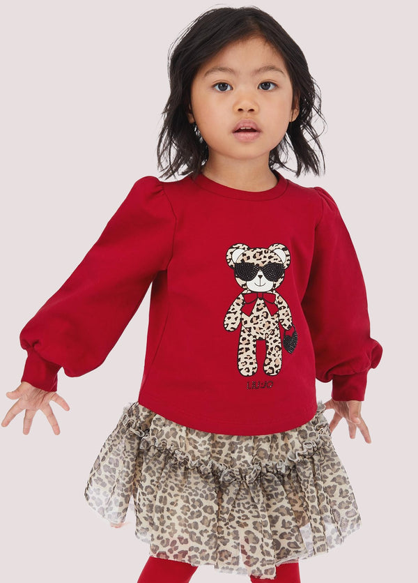 Felpa in cotone con stampa<BR/> KF5111 F0724 /91656 LIU JO 