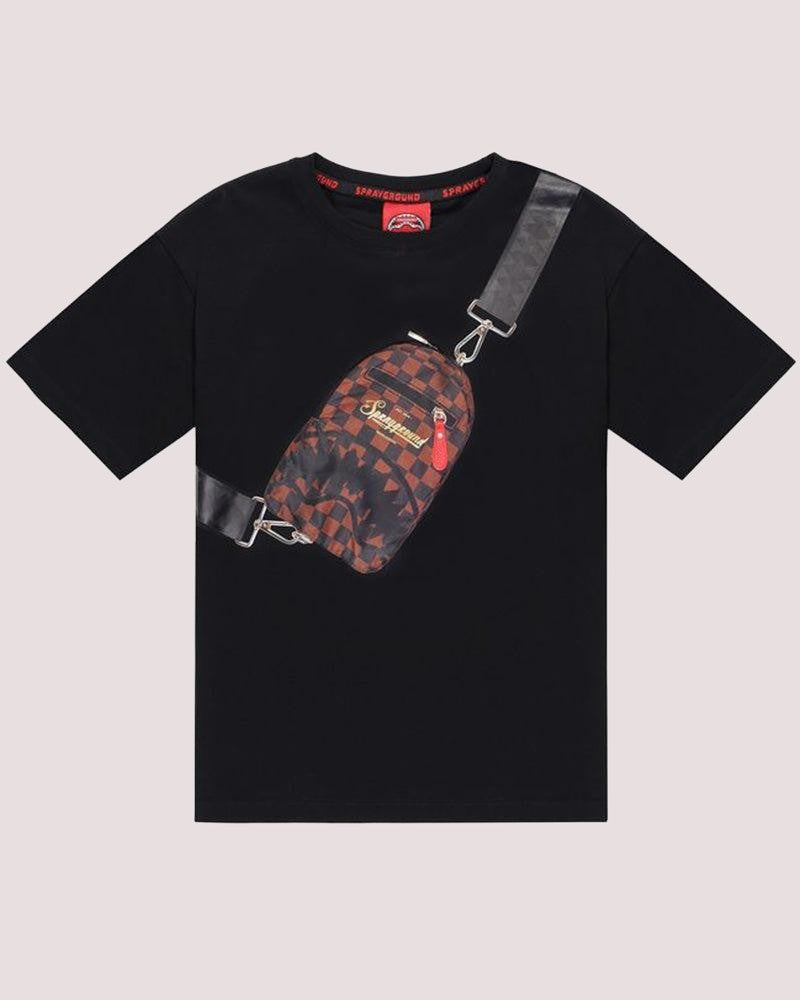 Takeover the throne backpack sling black t-shirt SPY1361 /BLACK SPRAYGROUND 