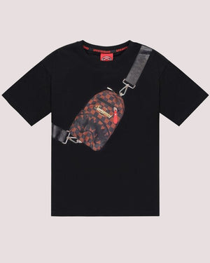 Takeover the throne backpack sling black t-shirt SPY1361 /BLACK SPRAYGROUND 