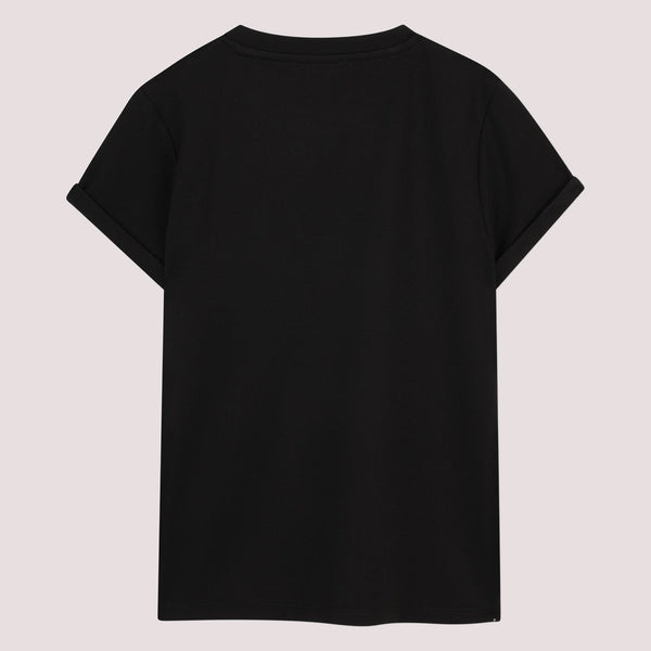 T-shirt con logo in paillettes D62694 /09B DKNY 