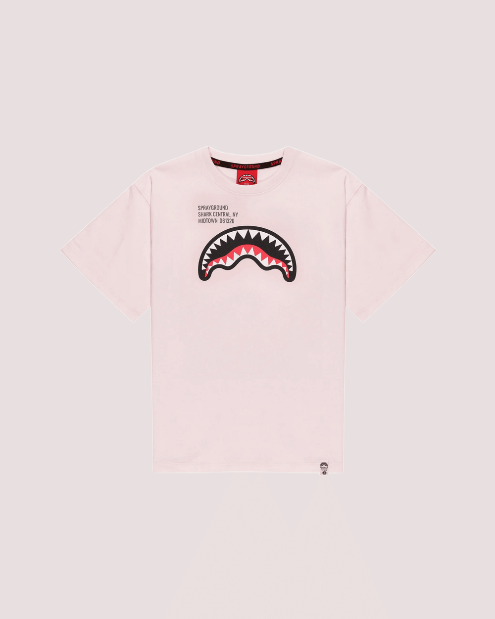 Shark basic reg t-shirt SPY1384 /LIGHT PINK SPRAYGROUND 