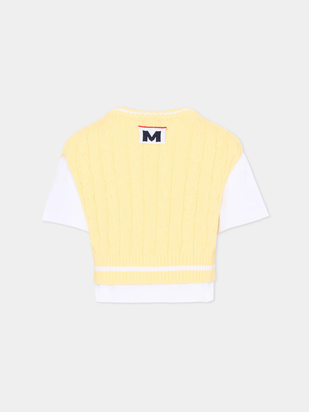 Gilet con t-shirt S6MSJGTH034 /001/79 MSGM KIDS 