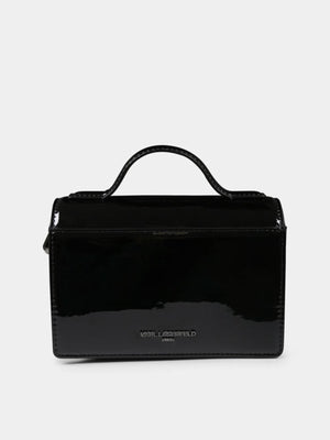 Borsa bambina nera in vernice