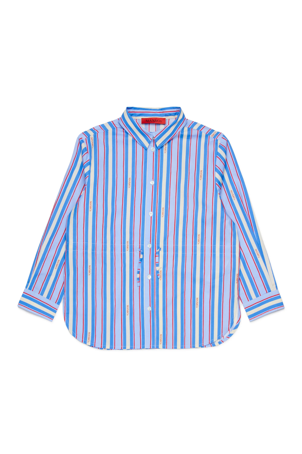 Camicia a righe con logo MX0291 MX01E /MX804 MAX&CO KID 