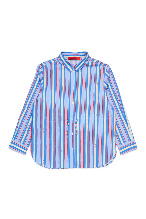 Camicia a righe con logo MX0291 MX01E /MX804 MAX&CO KID 