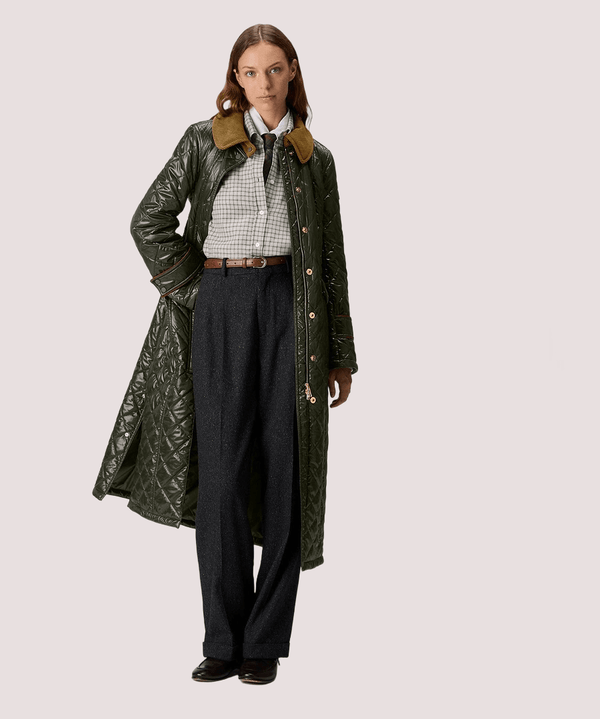 Cappotto lunga con colletto in velluto PED545004000217 /689 PEUTEREY 