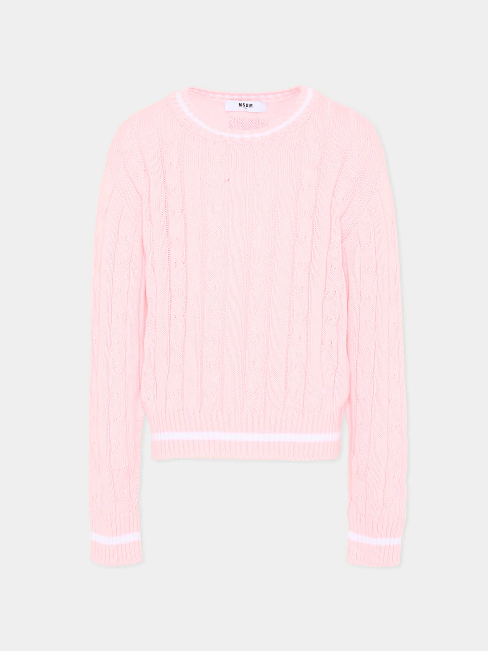 Maglione a trecce S6MSJUJP286 /MS076 MSGM KIDS 