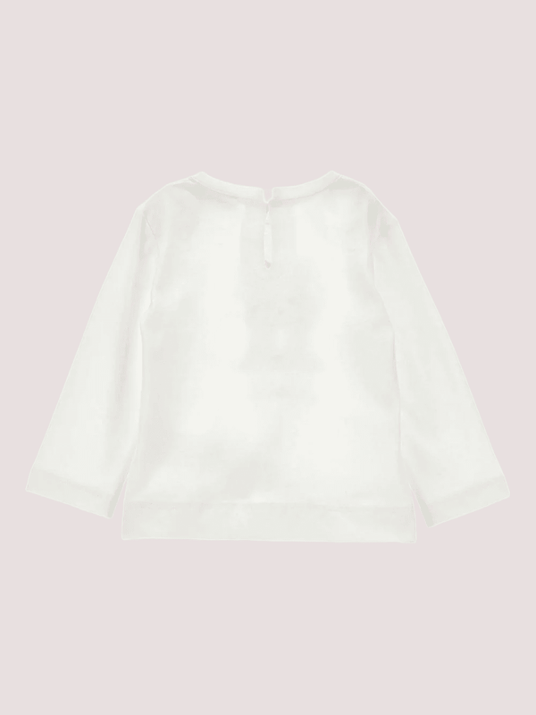 T-shirt per neonata Monnalisa x Disney bianca con stampa Minnie Mouse<BR/> 39F610 6005 /0001 MONNALISA 