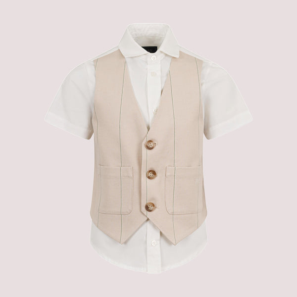 Gilet con bottoni Fay FY5P91 P0013 /101BG FAY 