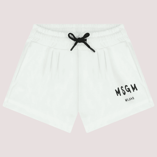 Shorts in felpa con logo stampato S6MSJGSH066 /001 MSGM KIDS 