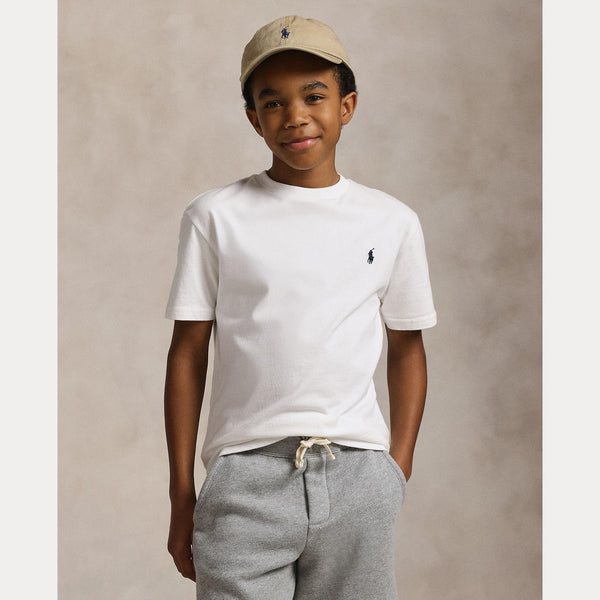 T-shirt in jersey di cotone con scollo a girocollo 323832904 /035 POLO RALPH LAUREN 