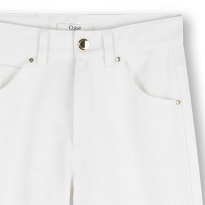 Pantalone con ricami floreale C20832 /117 CHLOE 