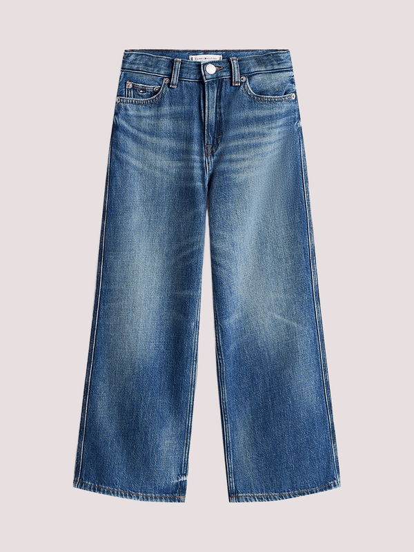 Jeans vintage wash sbiaditi con logo ricamato KG0KG08745 /1BZ TOMMY HILFIGER 