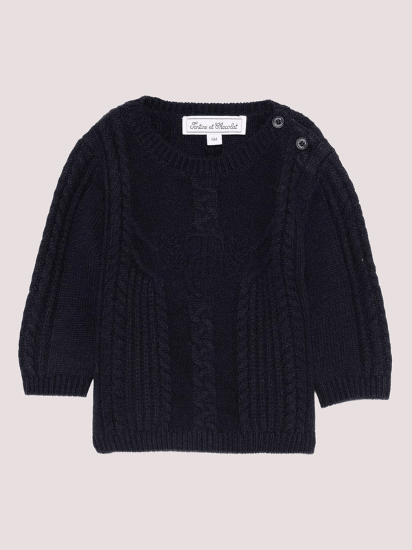 Maglione a trecce CB18071 /4 Tartine et Chocolat 