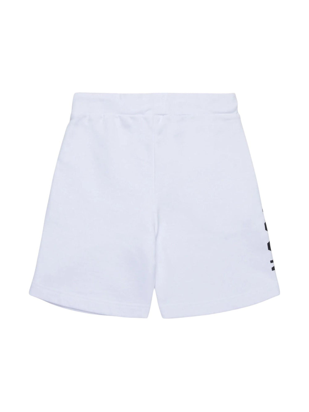 Shorts bambino bianchi con stampa Icon