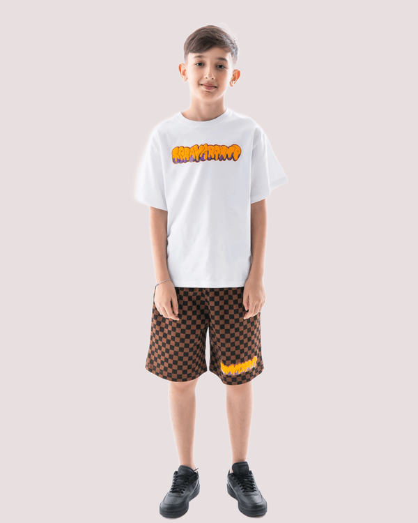 Makes the world go round white over t-shirt SPY1436 /WHITE SPRAYGROUND 