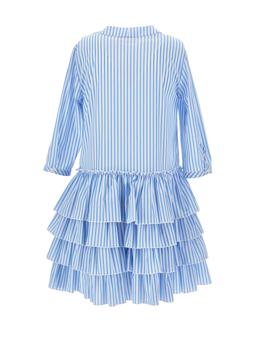 Abito a righe con ricami floreali Z1G908 7168 /9958 ERMANNO SCERVINO KIDS 
