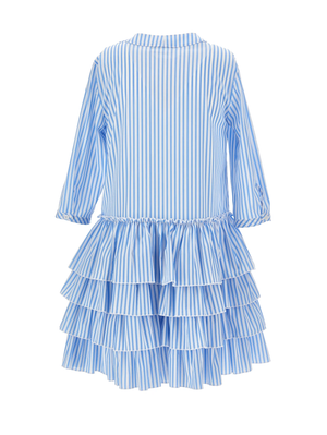 Abito a righe con ricami floreali Z1G908 7168 /9958 ERMANNO SCERVINO KIDS 