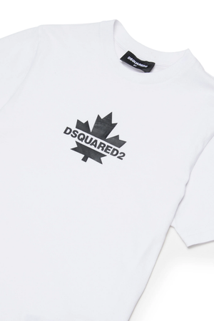 T-shirt con Maple Leaf DQ2743 D0AC7 /DQ100 DSQUARED2 JUNIOR 