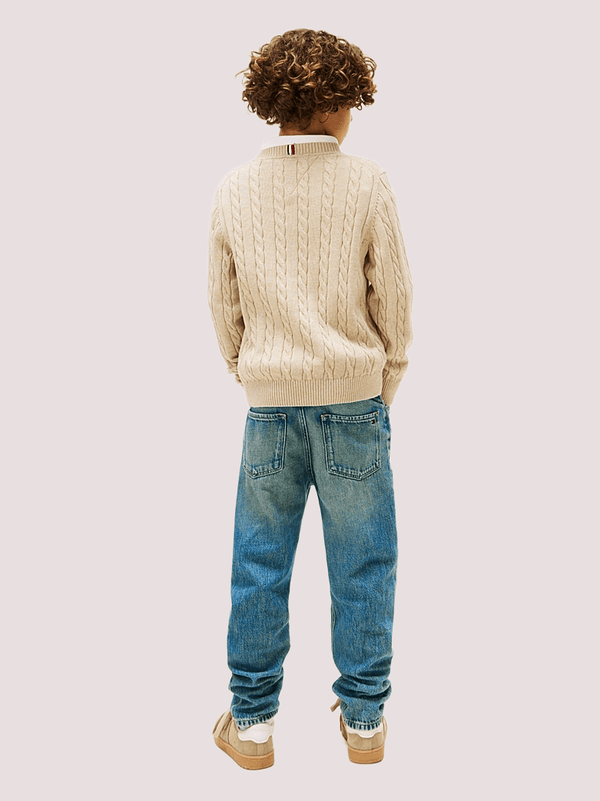 Pullover Essential in maglia intrecciata KB0KB09753 /GUQ TOMMY HILFIGER 