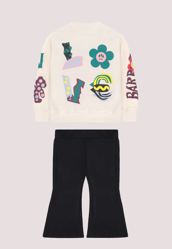 Baby set felpa e flare leggins F5BKNGSL219 /013/110 BARROW KIDS 