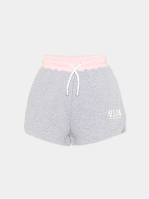 Shorts in felpa con logo stampato S6MSJGSH021 /271/02 MSGM KIDS 
