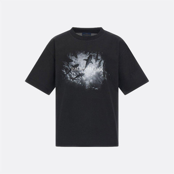 T-shirt con stampa WMM00G LAA53 /42370 PAUL & SHARK 