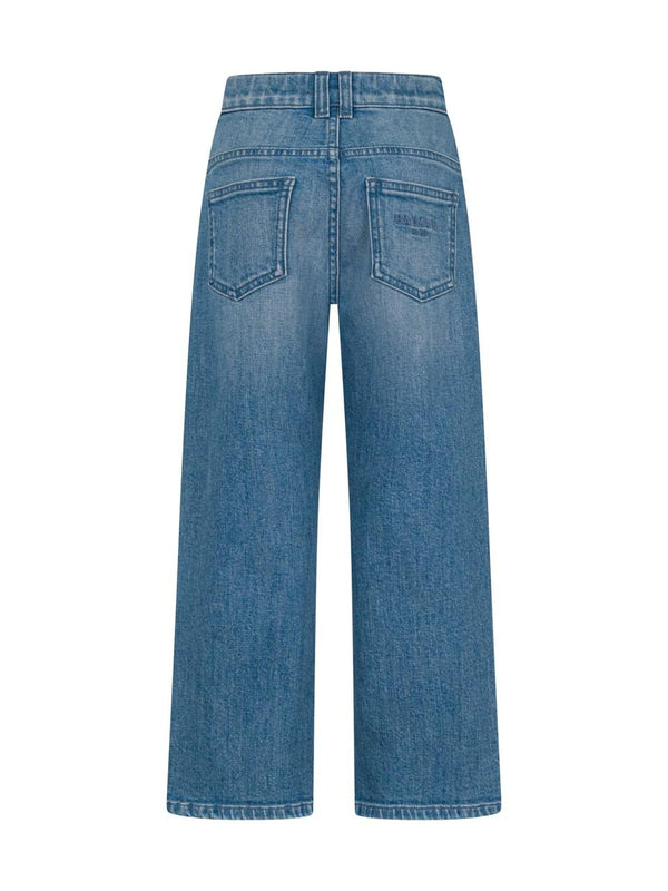 Jeans Balmain a gamba ampia in denim BY6Q50 Z3664 /615 BALMAIN 