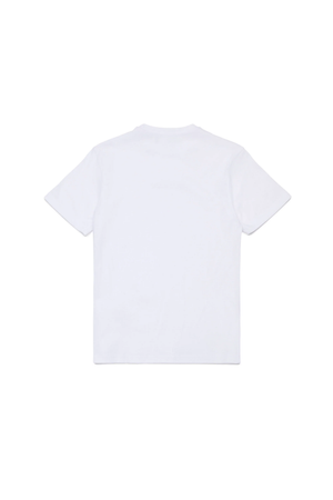 T-shirt con logo effetto gommato DQ2823 D004G /DQ100 DSQUARED2 JUNIOR 