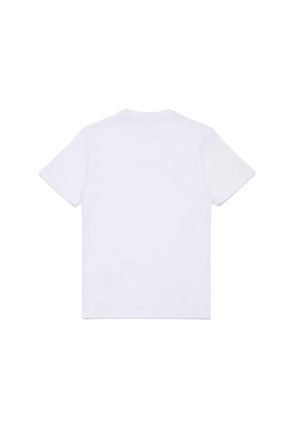 T-shirt con logo effetto gommato DQ2823 D004G /DQ100 DSQUARED2 JUNIOR 
