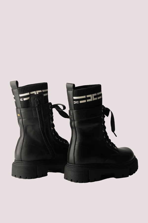 Tronchetti con inserto logato black F4A5 E0422 1316 /930 ELISABETTA FRANCHI La Mia Bambina 