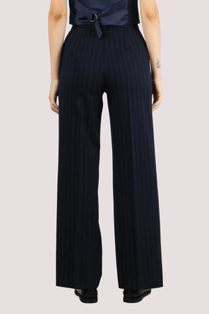 Pantalone gessato 107857 /BLU F. ANNARITA N 