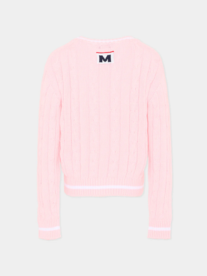 Maglione a trecce S6MSJUJP286 /MS076 MSGM KIDS 