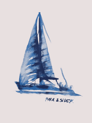 T-shirt con stampa WOM00H LAA54 /40452 PAUL & SHARK 
