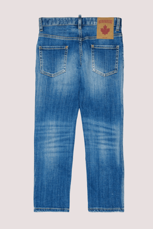 Jeans straight lavaggio blu chiaro - Stanislav DQ0731 D0AFN /DQ01 DSQUARED2 JUNIOR 