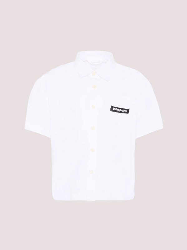 Camicia a maniche corte con logo PBGG003S26FAB001 /2 PALM ANGELS 