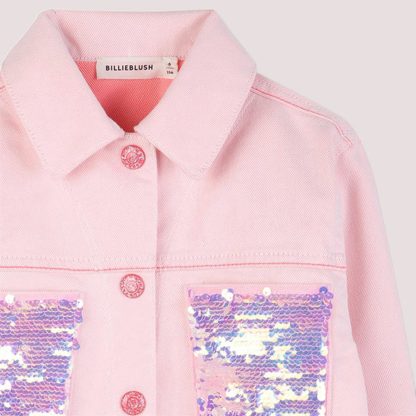 Giacca con tasche in paillettes U22156 /S51 BILLIEBLUSH 