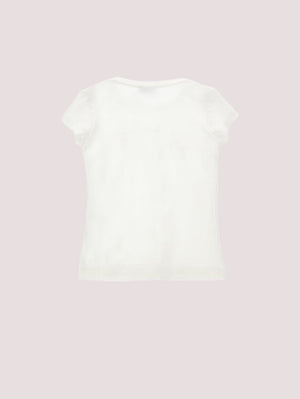 T-shirt logo e fiorellini I1G613 7201 /1 PHILOSOPHY KIDS 