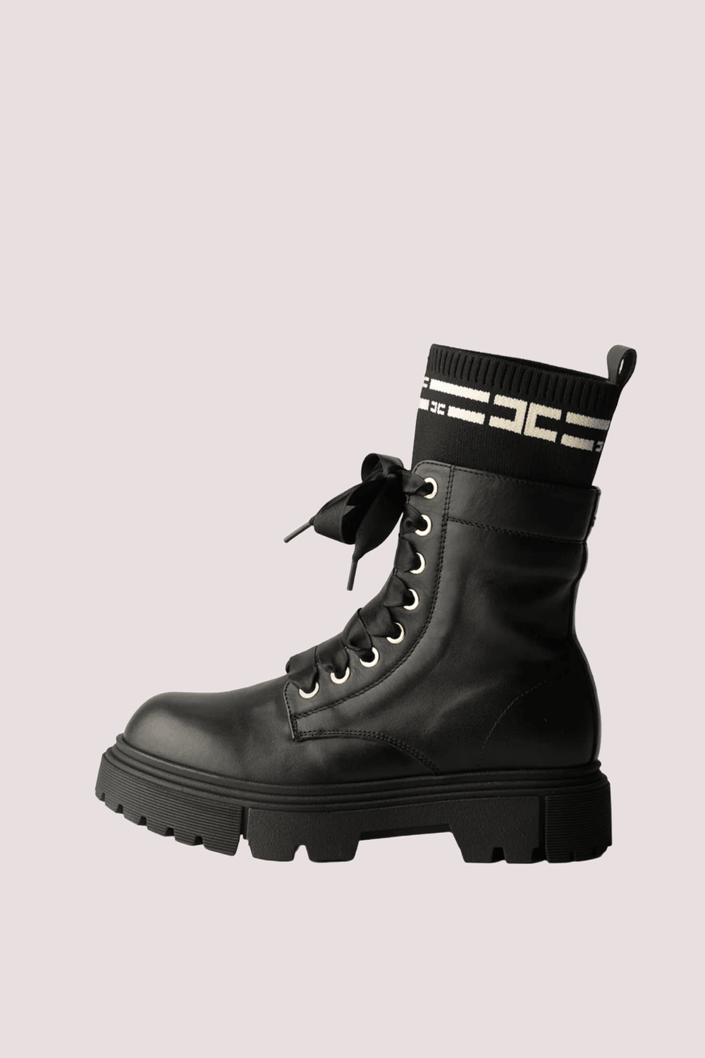 Tronchetti con inserto logato black F4A5 E0422 1316 /930 ELISABETTA FRANCHI La Mia Bambina 